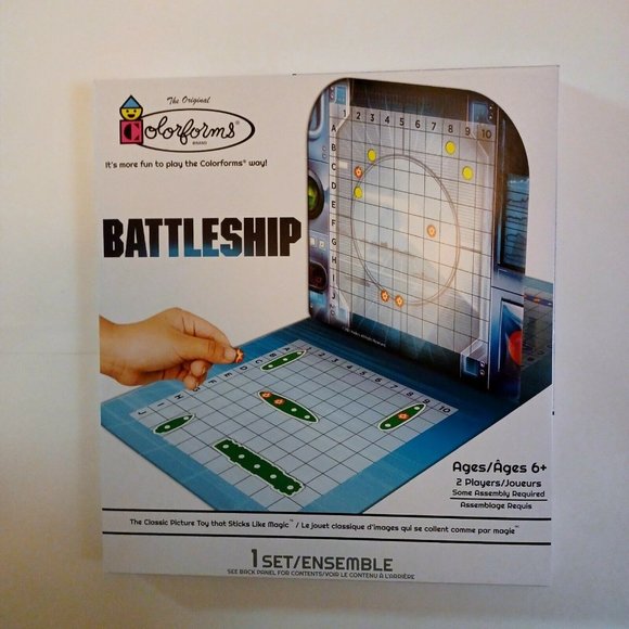 NEW Colorforms Hasbro Battleship Game 1 Set -Picture Toy That Sticks - Picture 2 of 13